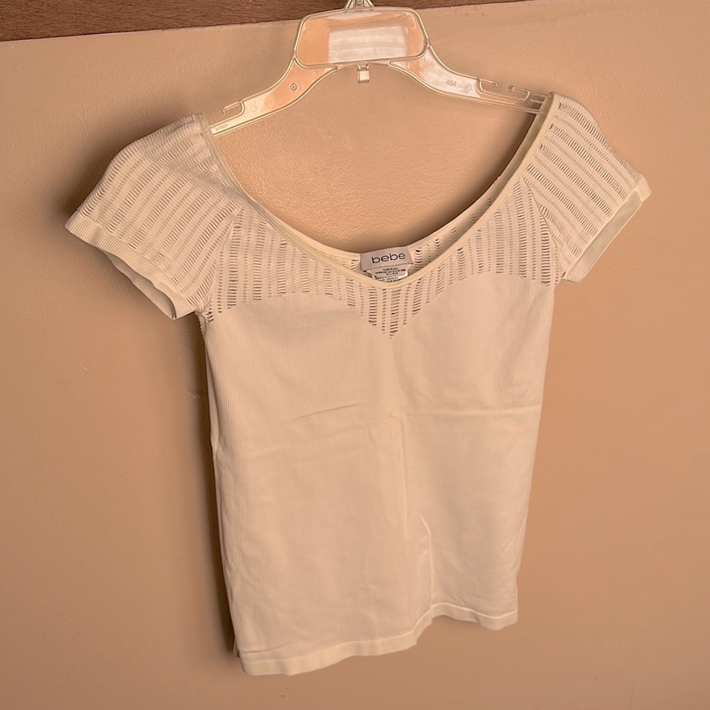 Bebe top size M/L white